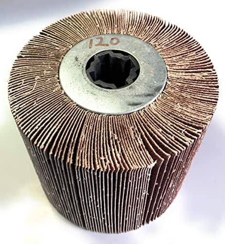 SIGNI Sandpaper Polishing burnishing Drawing Wheel Compatible with Burnishing Machine/Polisher/Sander 120x100mm (120 grit Sandpaper)