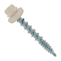 Fasteners Plus ST Fastening #10 x 1-1/2" Kwikseal Woodbinder Metal Roofing Screws Metal-to-Wood Light Stone (Pack of 250)