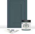 ALL-IN-ONE Paint by Heirloom Traditions, Spruce (Muted Blue Green), 8oz Sample - Durable cabinet and furniture paint. Built in primer and top coat, no sanding needed. Includes our 30 featured color