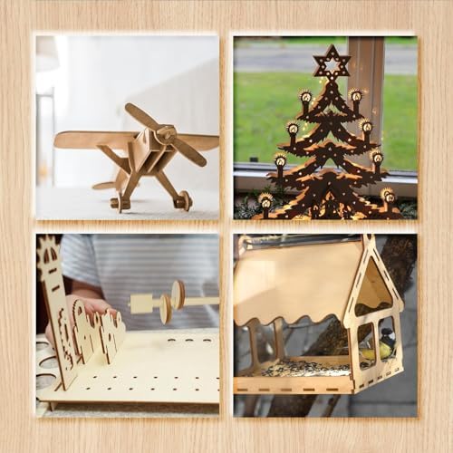 36 Pack Basswood Sheets Board 1/8 Inch Unfinished Wood,3mm Plywood for Laser Cutting,Boards for Crafts for DIY Thin Plywood Sheets Unfinished Wood Boards for Laser Cutting (18inchx12inch)