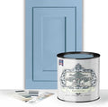 ALL-IN-ONE Paint by Heirloom Traditions, Santorini (Slate Blue), Quart - Durable cabinet and furniture paint. Built in primer and top coat, no sanding needed. Includes our 30 featured color card.