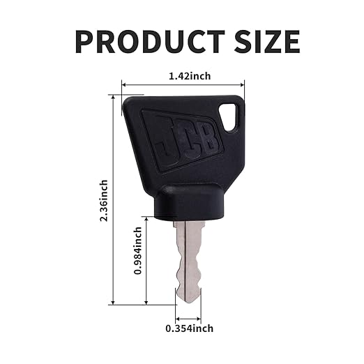 Ignition Keys for JCB Heavy Equipment 10 Packs for JCB Volvo Mini Excavator, Loader - 701, 45501, 14607, 3CX