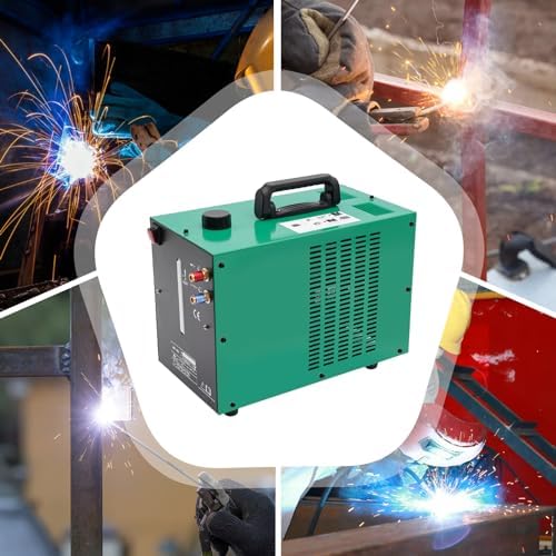 1500W Tig Cooler, Tig Welder Torch Water Cooling Machine with Water Pipes, One-Click Start Switch Electric Welder Torch Water Cooling System, 1.8-2.4Gal/min Flow -4~140℉ Operating Temp (8L)
