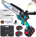 Mini Chainsaw with 1500W Brushless Motor, Electric Saw for Wood Cutting