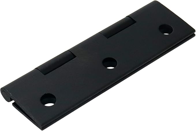 Mcredy 2.5" Cabinet Hinges Black Brass Door Hinges with Screws Box Butt Hinge Cabinet Hardware for Garages Kitchens Bathroom, 4 Packs