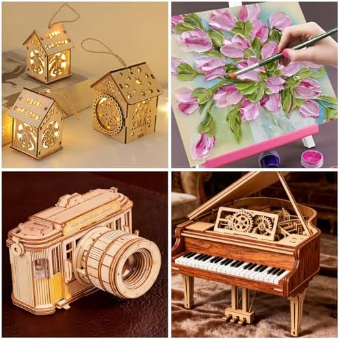 24Pcs 16 x 12 x 1/8 Inch Baltic Birch Plywood Sheets 3mm Unfinished Plywood Sheet for Arts and Crafts, Painting, Pyrography, Wood Engraving, Wood Burning, Laser, Architectural Models