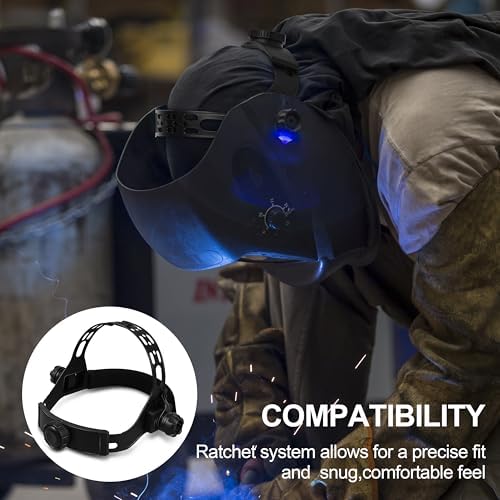 Welding Helmet Headgear Ratchet Replacement, 3 Points,1 Pack