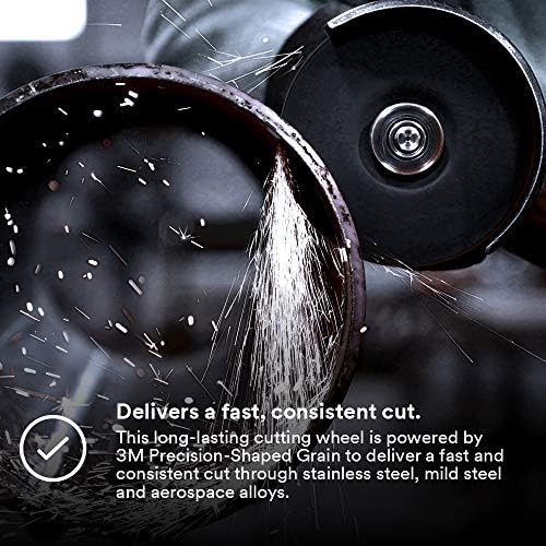 3M Silver Cut-Off Wheel, 87457, 60+, T1, 3 in x 0.035 in x 1/4 in