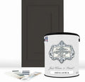 ALL-IN-ONE Paint by Heirloom Traditions, Indulgence (Warm Pewter), Gallon - Durable cabinet and furniture paint. Built in primer and top coat, no sanding needed. Includes our 30 featured color card.
