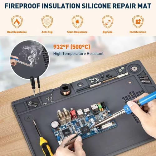 Helping Hands Soldering Station, 10X 30X Magnifying Glass with Light