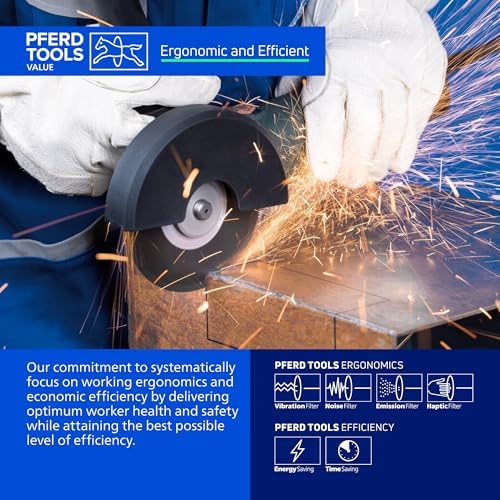 PFERD SG STEELOX Type 1 Die Grinder Cut-Off Wheel, 3" x 0.035" x 3/8", Aluminum Oxide, 60 Grit, 25,000 RPM – Die Grinder Discs for Metal Cutting (Pack of 50) – Part 69303