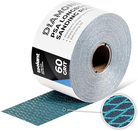 toolant Diamond Shape 60 Grit Sandpaper Roll, 2-3/4" Wide 10Yard Longboard