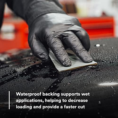 3M Wetordry Abrasive Sheet, 401Q, 02045, 2500+ Grade, 5 1/2 x 9 in