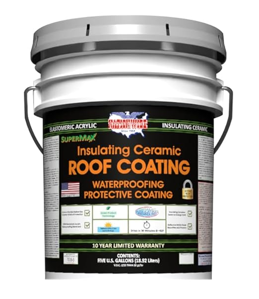 SUPERMAX Elastomeric Roof Coating (Battleship Gray, 5 Gallon)