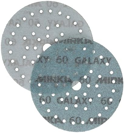 Mirka Galaxy Multifit 6'' Ceramic Sanding Discs 60 Grit Hook & Loop 50 Pack