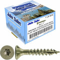 8 x 1 Bronze Coated Exterior Coated - ACQ Compatible Multipurpose Wood Screw -Torx/Star Drive Flat Head 1 Pound - 288 Screws