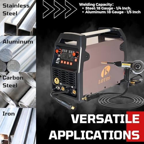 MIG180SP 180A 6-in-1 Spool Gun Aluminum MIG Welder 120/240V