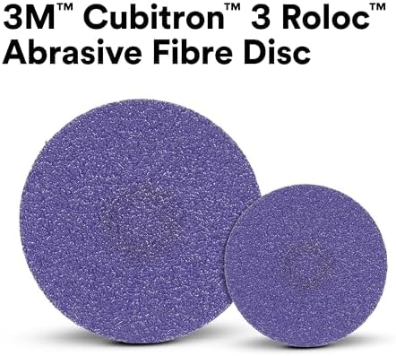 3M Cubitron II Roloc Fibre Disc, 786C, 33389, 3 in, 36+ Grade