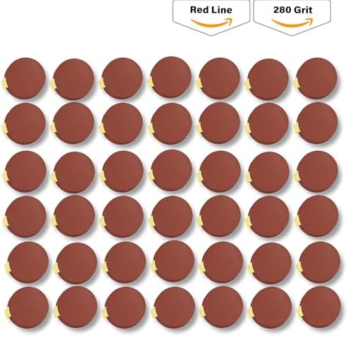 Indasa 5" Rhynostick 100 PCS 280 Grit PSA Sanding Discs – High-Performance Abrasive, 250°F Heat-Resistant, Clog-Free, No Residue – Aluminum Oxide Plus Lubricant