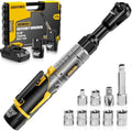 3/8" Cordless Ratchet Wrench, 60 FT-LBS(80N.M), 12V Extended