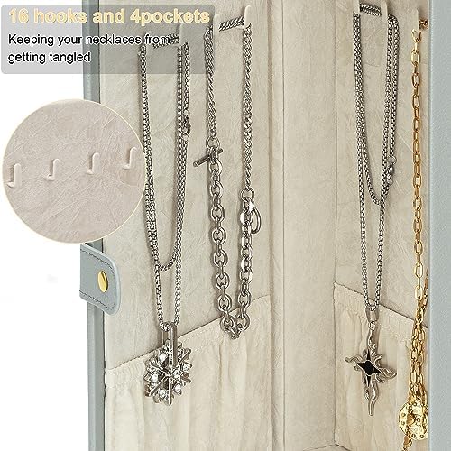 AKOZLIN 6-Tier Jewelry Box Organizer 5 Drawers Storage Extra Large Grey