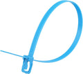 RETYZ 14-Inch Fluorescent Blue Reusable Releasable Cable Ties – 20 Pack, 120 lb Strength, Patented Quick-Release, Heavy-Duty Design for Industrial and Commercial Use