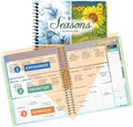 Planner Pad Spiral Bound July 2026 – June 2027 / Academic Year 6 3/4" x 8 1/2" Medium 3-Tier Funnel Down 12 Month/Weekly Organizer, Seasonal Color Ink
