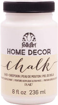 FolkArt Home Decor Chalk Furniture & Craft Paint in Assorted Colors, 8 ounce, Sheepskin