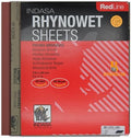 Indasa 50 PCS Redline Full Sheets 9"x11" Wet & Dry Sanding Sheets Series 6 – Rhynowet – 60-Grit – Waterproof Latex Backing