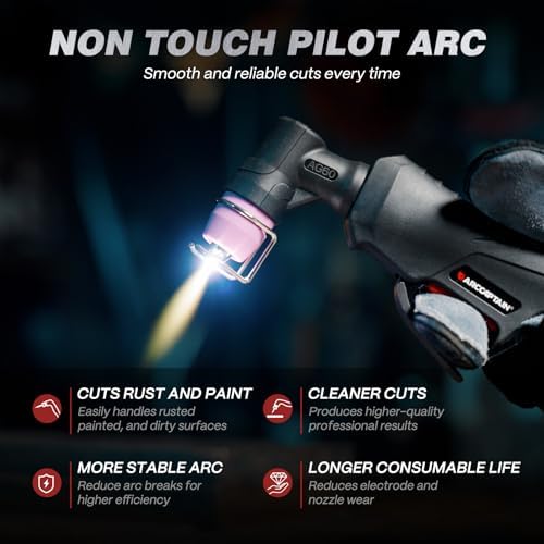 ARCCAPTAIN Plasma Cutter Machine, 55A, Non-Touch Pilot Arc, 120V/240V