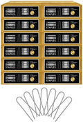 Sandbaggy Galvanized 6-Inch Landscape Staples ~ 9 Gauge Steel - Fabric Pins, Garden Earth Stakes, Ground Cover, Fence Anchors, Lawn Nails ~ Trusted by Organic Farmers Across the USA (10,000 Staples)