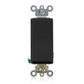 Leviton 20-Amp 120/277-Volt Decora Plus Rocker Single-Pole AC Quiet Switch, 5621-2E, Black
