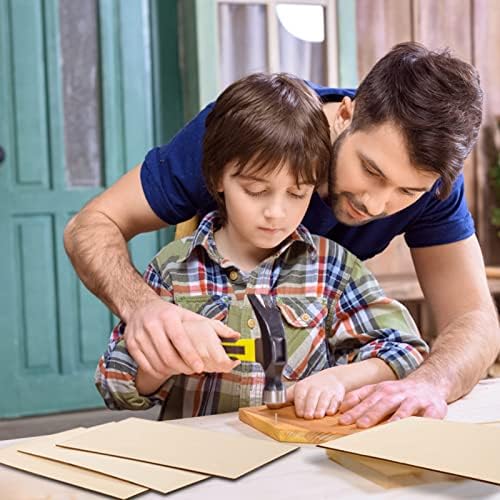 6 Pack Basswood Sheets 12 x 18 x 1/8 Inch-3 mm Unfinished Plywood for Craft Thin Wood Boards Sheets Rectangle Wood Panels for DIY School Projects, Painting, Laser Projects, Woodworking, Model Making