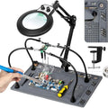 Helping Hands Soldering Station, 10X Magnifying Glass with Light