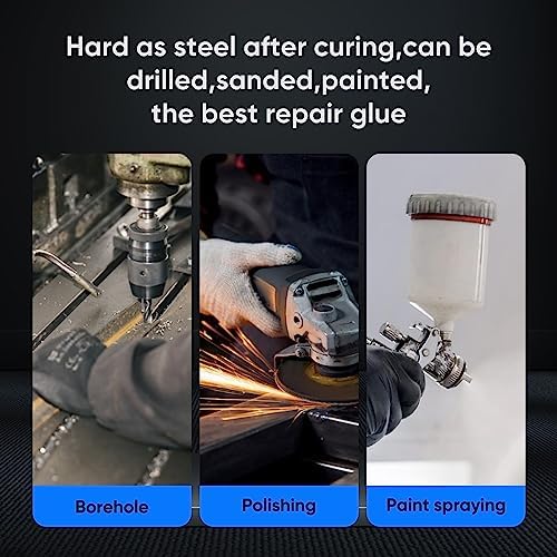 Vicpricme Metal Glue Heavy Duty Weld Metal Epoxy Glue for Metal 1Tube