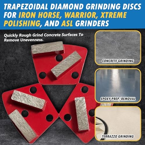 Diamond Grinding Discs for ASL XPS Ironhorse, #18/20 Grit, Medium Bond