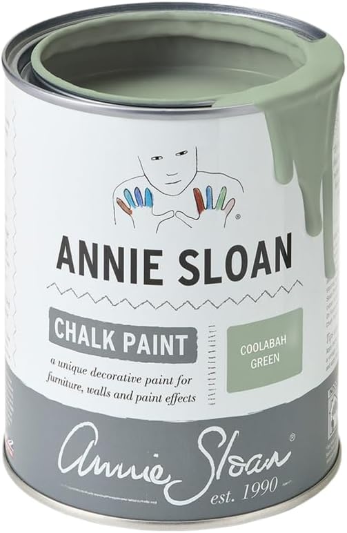 Annie Sloan Chalk Paint® (Coolabah Green, 1 Litre/33.8 Fl Oz) a unique decorative paint for furniture, cabinets and home décor with no sanding or priming
