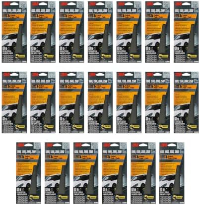 3M Wetordry Sandpaper 03006, 1000-2500 Assorted Grit, 20 Pack, 100 Sheets