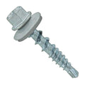 Fasteners Plus ST Fastening Kwikseal Woodbinder Metal to Wood #10 X 1 Light Gray Screws with EPDM Rubber Washer, 250-Count - Designed for Metal Roofing and Siding Panels