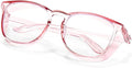 SQIMZAR Safety Glasses Goggles For Women Nurses Protective Eyewear,Anti Fog Safety Goggles