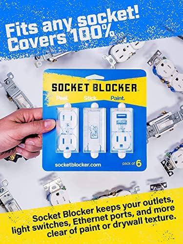 The Smarter Outlet Cover for Drywall & Painting – Better Than Tape for Remodeling & DIY Projects 60-Pack
