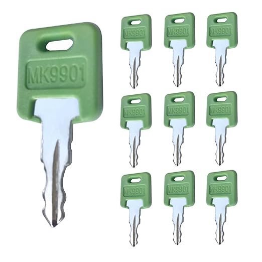 10 Pack Ignition Keys for RV Camper Key MK9901 6601 Compatible with FIC Global Link Bauer Motorhome Master Green CF EF HF Codes Series (MK9901)