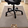 GORILLA GRIP Office Chair Mat for Hard Floors, Under Desk Rug, 46x34 Brown
