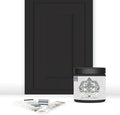 ALL-IN-ONE Paint by Heirloom Traditions, Warm Embers (Warm Black), 8oz Sample - Durable cabinet and furniture paint. Built in primer and top coat, no sanding needed. Includes our 30 featured color