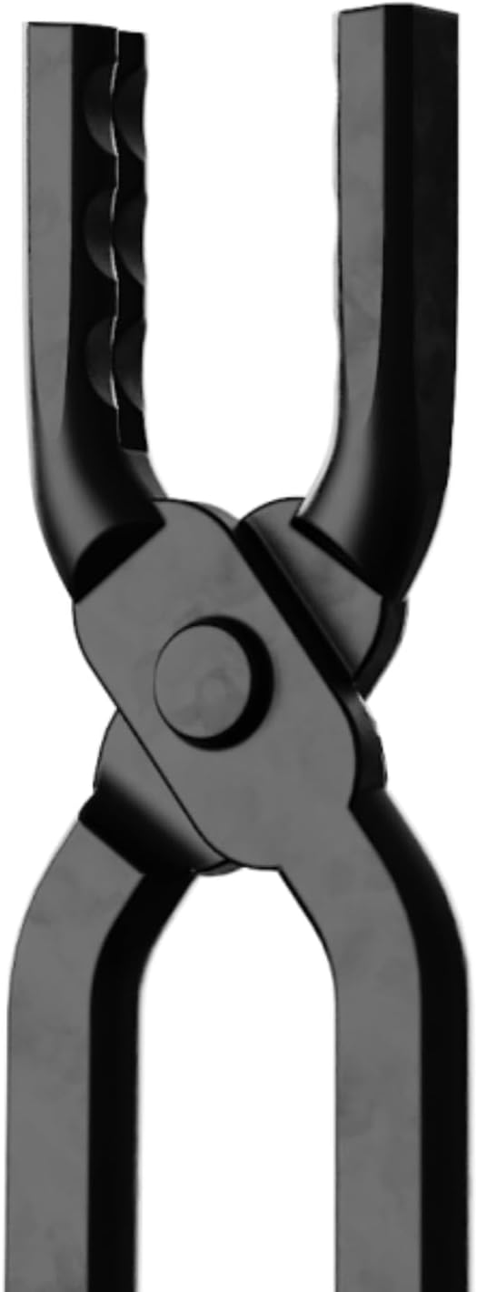 Wolf Jaw Blacksmith Tongs - High Carbon Steel Single Assembled Forging Tongs for Metalworking, Knife Making & Forge Equipment