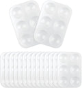16PCS White Plastic Paint Trays - Essential for Painting Parties, DIY Crafts, and Art Painting