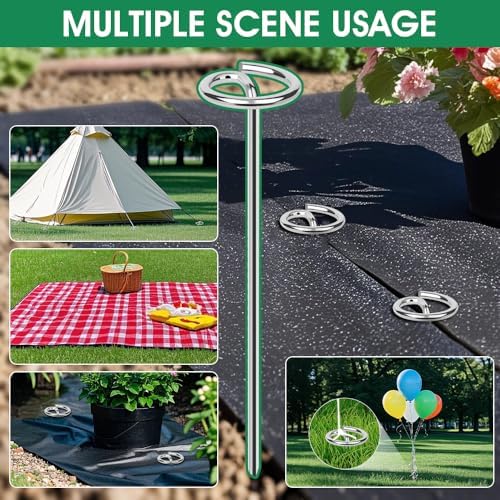 12 Inch Landscape Staples, Weed Barrier Fabric Stakes, Garden Pins (100pcs)