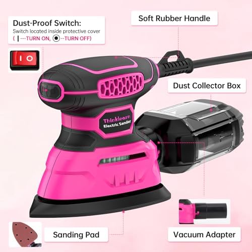 THINKLEARN Detail Sander, 13000 OPM Compact Electric Sander Tool