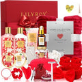 23Pcs Spa Skin Care, Birthday Gifts, Perfect Rose Spa Gift Set for Women