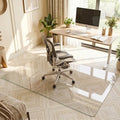 Antok Tempered Glass Chair Mat, 48"x72" Office Chair Mat for Carpet & Hardwood Floors, Heavy Duty 1/5" Desk Chair Mat for Smooth Rolling at Home or Office